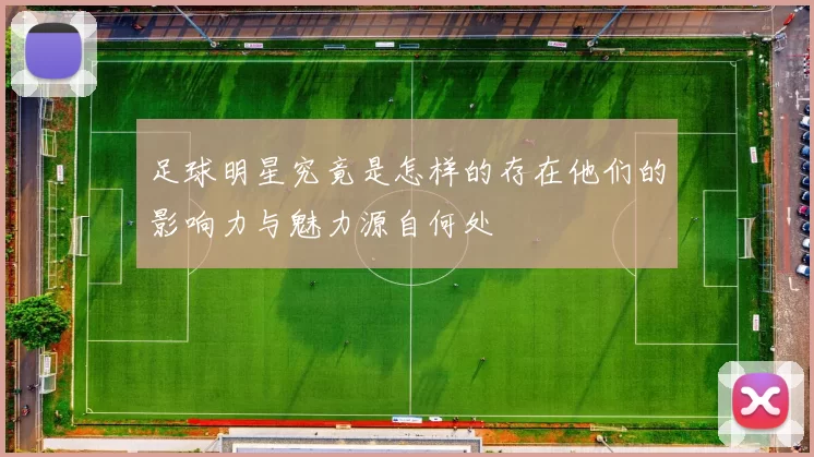 足球明星究竟是怎样的存在他们的影响力与魅力源自何处