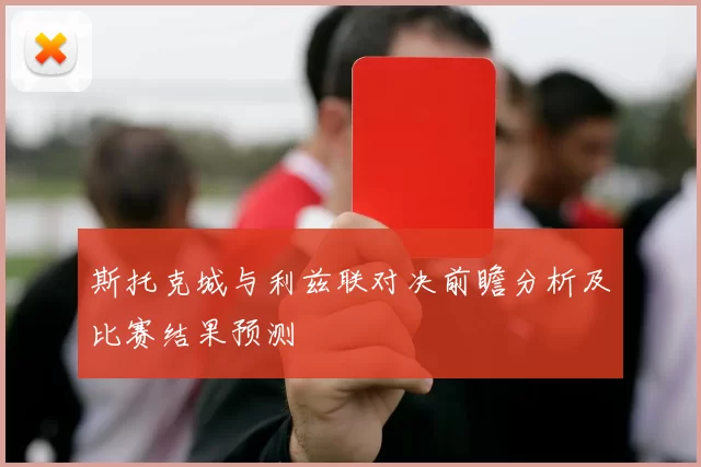 斯托克城与利兹联对决前瞻分析及比赛结果预测